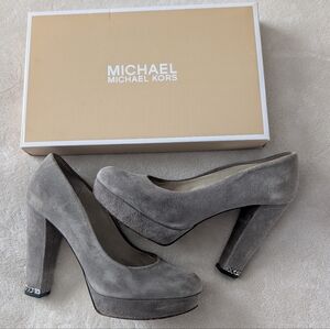 Michael Kors Gray Suede Women's Heels